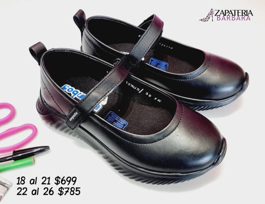 ZAPATO ESCOLAR COQUETA 134314 NEGRO