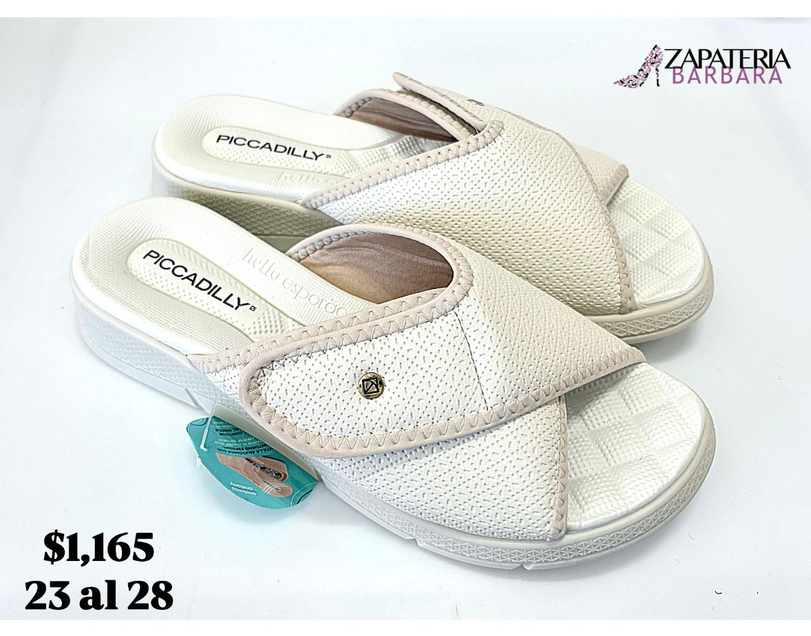 SANDALIA PICCADILLY 571012 VELCRO WHITE