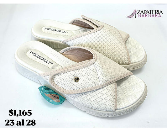 SANDALIA PICCADILLY 571012 VELCRO WHITE