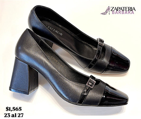 ZAPATILLA CERRADA ASCENCIO 25475 NEGRO