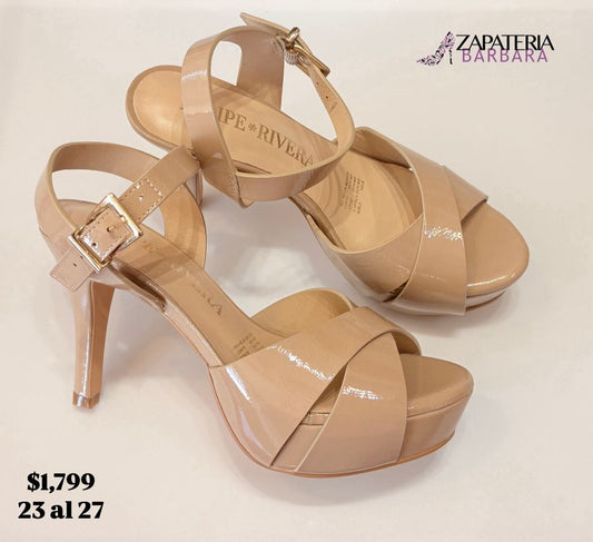 ZAPATILLA FELIPE RIVERA 11801 CHAROL NUDE