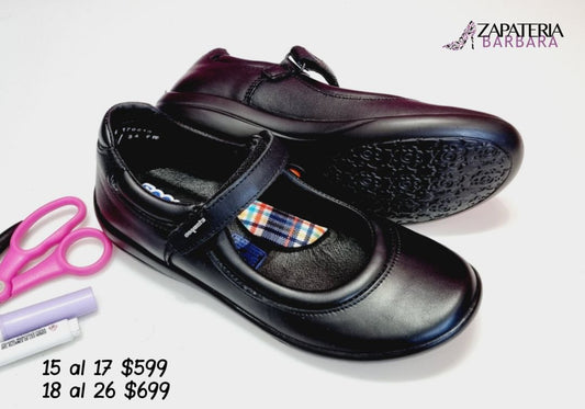 ZAPATO ESCOLAR COQUETA 170810 NEGRO LISO